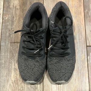 Men's Black and Gray Under Armour athletic shoes